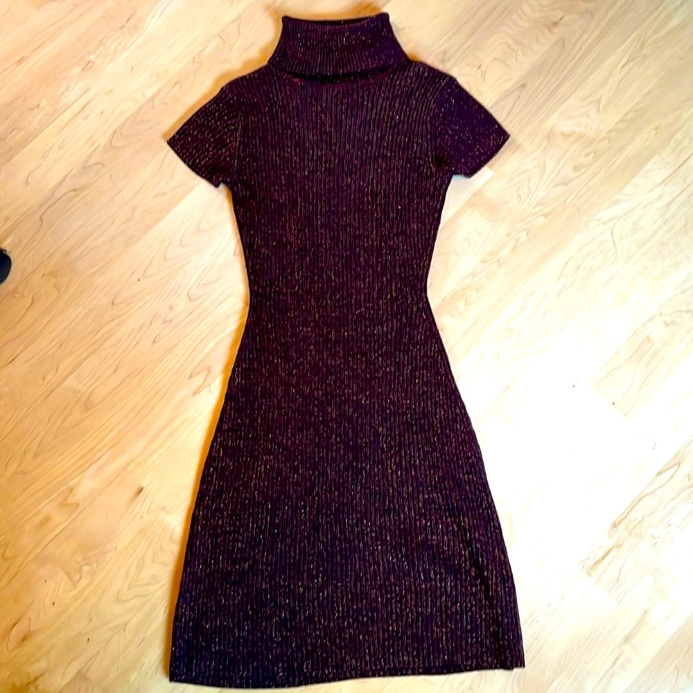 Sweater dress with matching cardigan